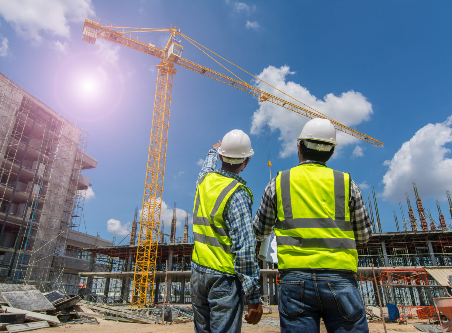 Corporate building with glass facade